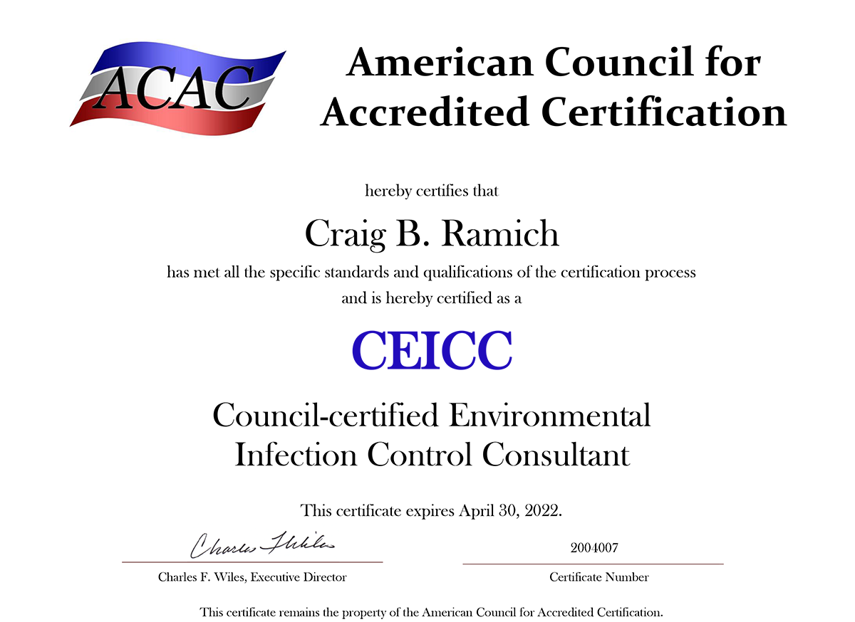 CEICC Award Certificate