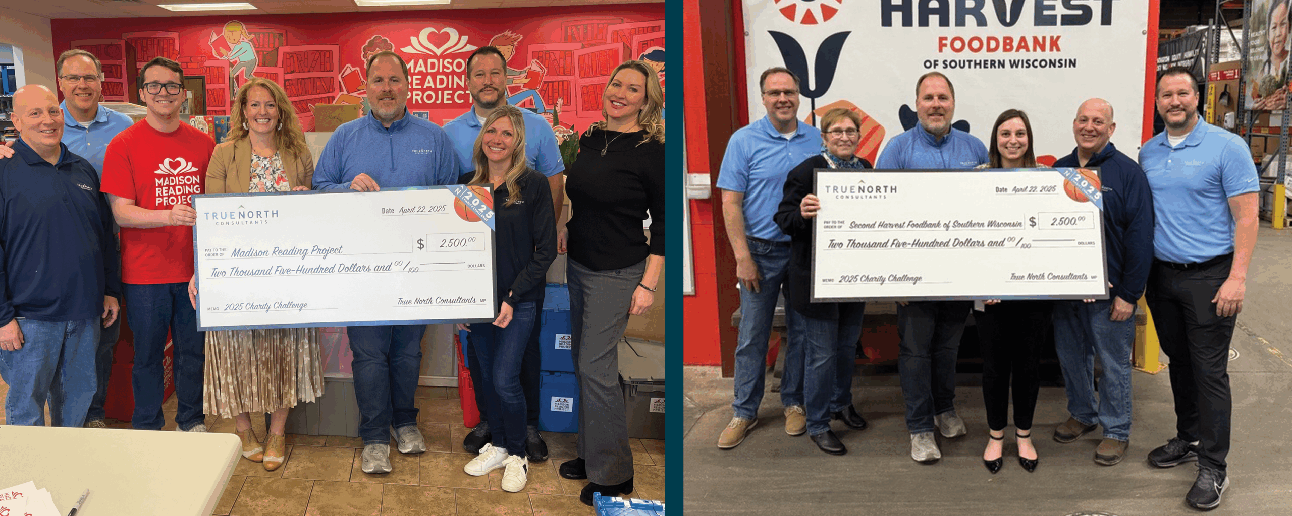 2025 True North Consultants Charity Challenge Winners - Check Presentation